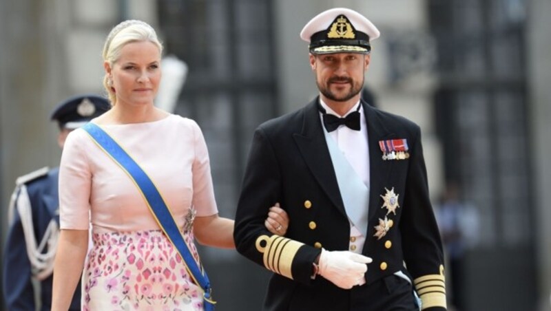 Das norwegische Kronprinzenpaar Haakon und Mette-Marit (Bild: AFP/JONATHAN NACKSTRAND)