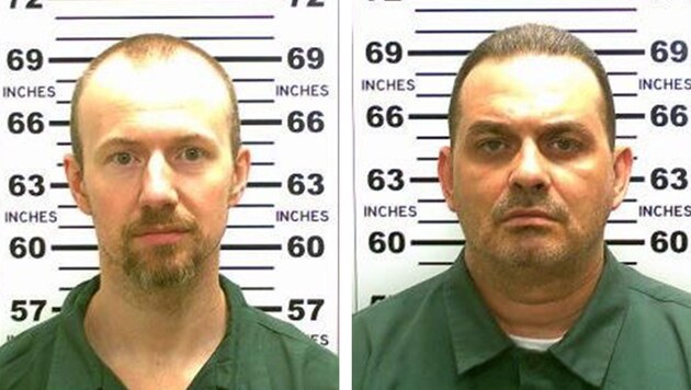 David Sweat (links) and Richard Matt (rechts) sind immer noch auf der Flucht. (Bild: APA/EPA/NEW YORK STATE POLICE/HANDOUT)