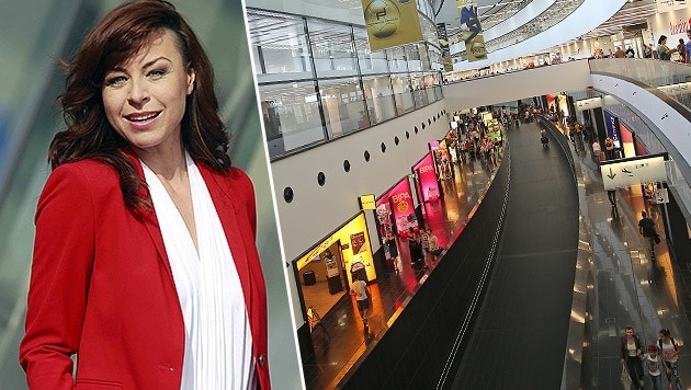ATV-Star Elisabeth Auer wurde am Wiener Flughafen zum Kreuzverhör zitiert. (Bild: Gerhard Gradwohl, Peter Tomschi)