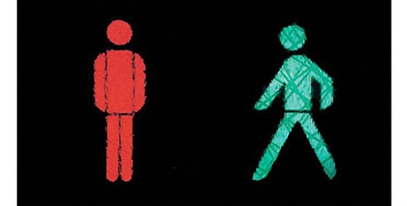 Das ist die Standardvariante des Ampelmännchens, wie sie sich auch die EU vorstellt. (Bild: Internet)