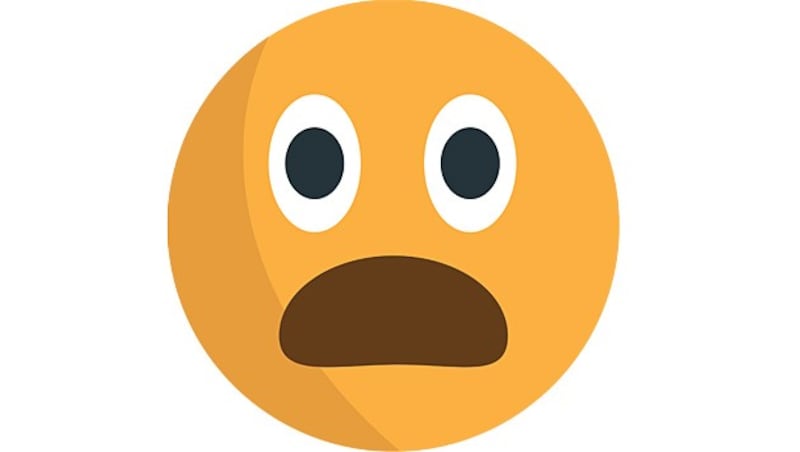 This emoji is neither surprised nor shocked. Instead, it represents disapproval. (Bild: Wikimedia)