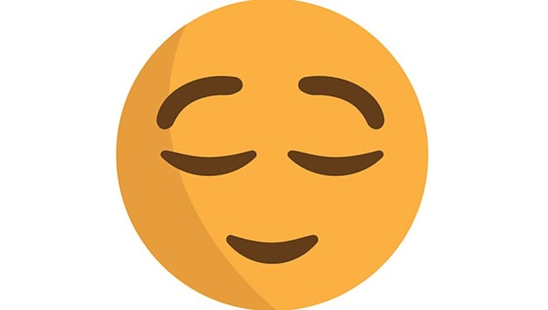 This emoji is not sleeping, as many assume, but is relieved. (Bild: Wikimedia)