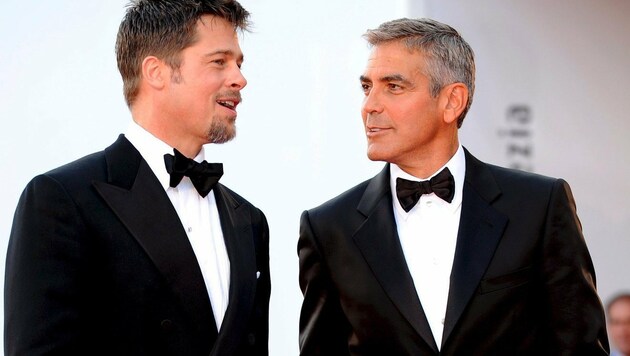 Brad Pitt und George Clooney sind keine besten Freunde mehr. (Bild: CLAUDIO ONORATI/EPA/picturedesk.com)