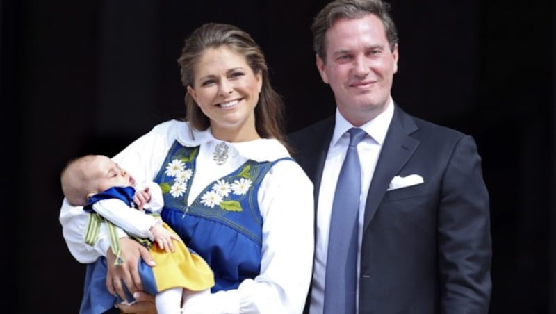 Prinzessin Madeleine und Chris O'Neill (Bild: APA/EPA/SOREN ANDERSSON/TT)