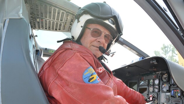 Johann-Paul Brunner im Cockpit (Bild: Patrick Huber)