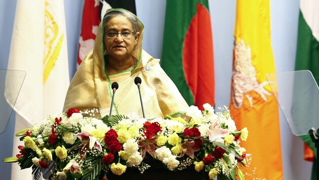 Bangladeschs Ministerpräsidentin Sheikh Hasina (Bild: APA/EPA/NARENDRA SHRESTHA/POOL)
