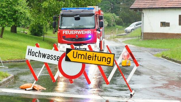 Warnung vor dem Hochwasser (Bild: LFV Franz Fink)