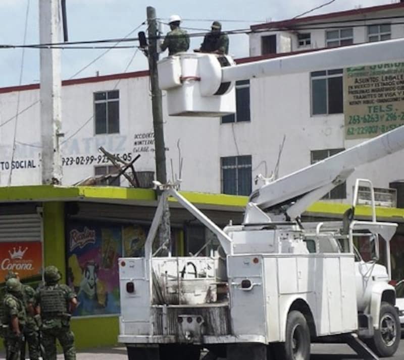 Die von der Mafia installierten Überwachungskameras wurden abgebaut. (Bild: APA/EPA/TAMAULIPAS COORDINATION GROUP)