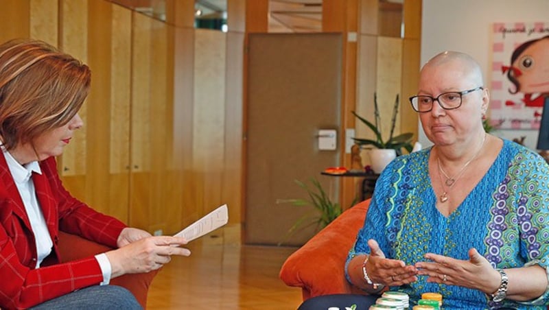 Gesundheitsministerin Sabine Oberhauser im Gespräch mit Conny Bischofberger (Bild: Martin A. Jöchl)