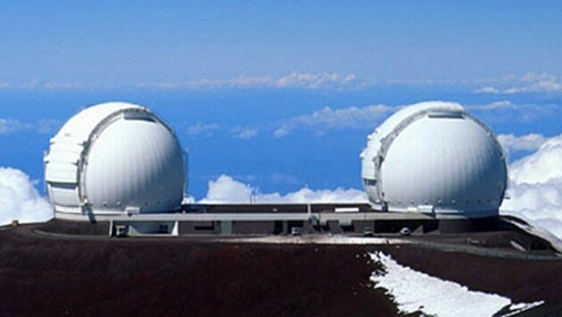 Das Keck-Observatorium auf dem Mauna Kea auf Hawaii (Bild: NASA)