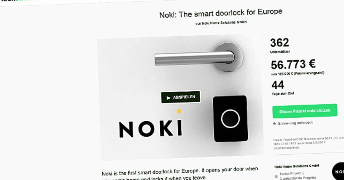 Noki: The smart doorlock for Europe by Noki Home Solutions GmbH —  Kickstarter