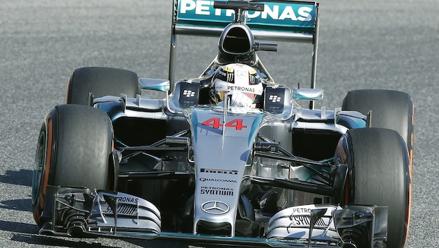 Lewis Hamilton (Bild: APA/EPA/ANDREU DALMAU)