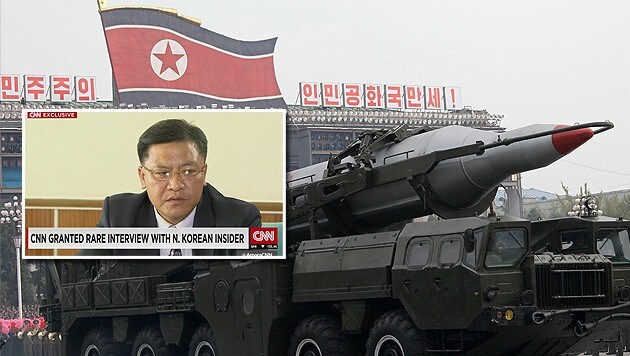 Nordkorea-Funktionär Park sieht die USA in Reichweite des Atomwaffenarsenals seines Landes. (Bild: AP, CNN)