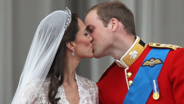 Herzogin Kate und Prinz William haben am 29. April 2011 geheiratet. (Bild: apa/dpa/Kay Nietfeld)