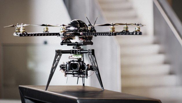 Drohne mit Wärmebildkamera. (Bild: Skylens OG)