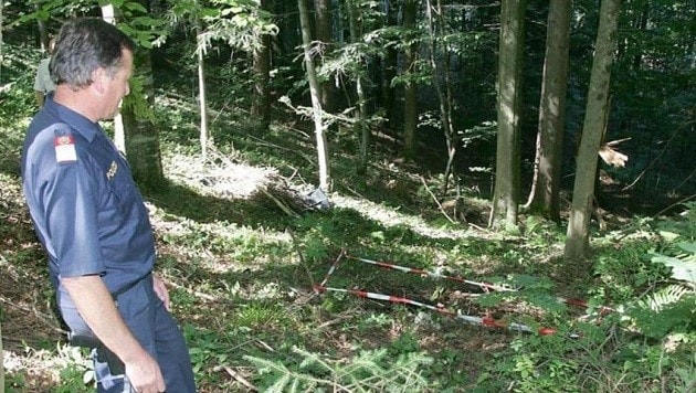 Hier im Wald lag die Leiche von Autohändler Tomislav. J. - sein Mord ist damit weiter ungeklärt. (Bild: Markus Tschepp)