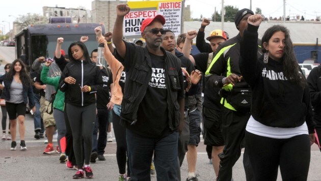 Kundgebung nach dem Tod von Freddie Gray in Baltimore (Bild: AP)