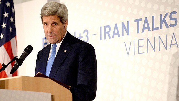 US-Außenminister John Kerry bei der letzten Verhandlungsrunde in Wien im vergangenen November (Bild: APA/EPA/Roland Schlager)