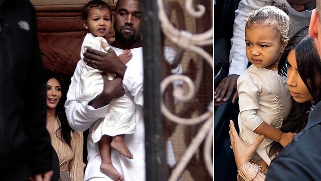 Kim Kardashian ließ Töchterl North in Jerusalem taufen. (Bild: AP, APA/EPA/ABIR SULTAN)