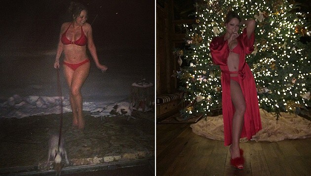 Sehr sexy: Ihre Fans überraschte Mariah Carey mit diesen Bikini-Fotos. (Bild: Instagram)