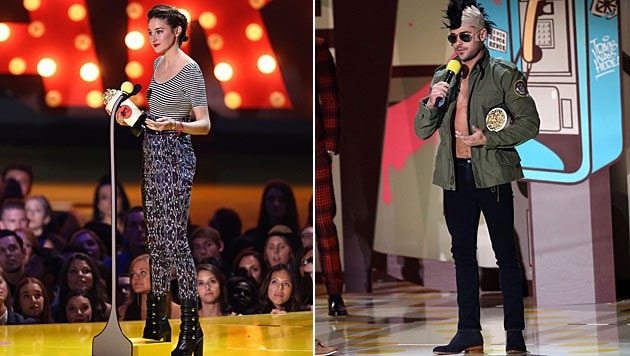 Shailene Woodley und Zac Efron durften sich über Preise freuen. (Bild: Matt Sayles/Invision/AP)