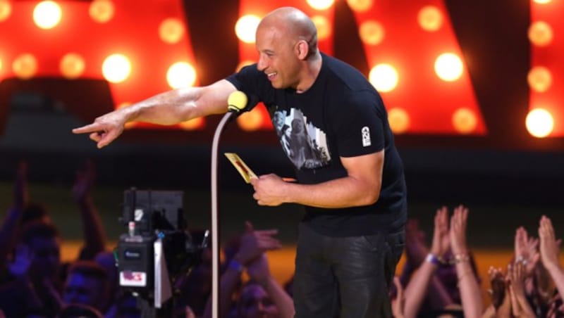 Vin Diesel gab spontan ein Ständchen zum Besten. (Bild: Matt Sayles/Invision/AP)