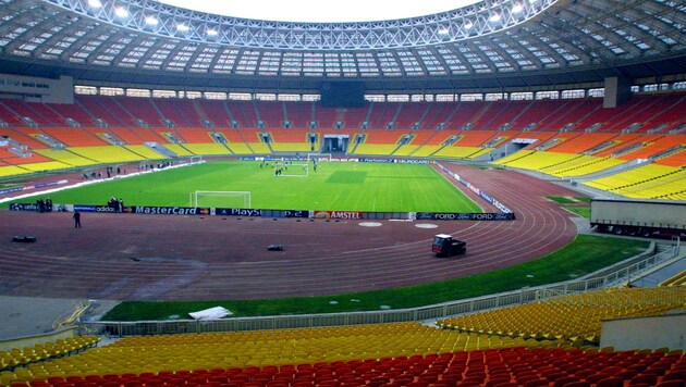 Hier ein Blick ins Innere des Luzhniki-Stadions in Moskau. (Bild: GEPA)