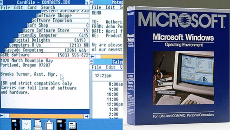 Die erste Version von Windows kam im November 1985 auf den Markt. (Bild: Microsoft)