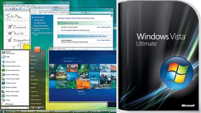 2006 erschien das eher instabile, hardwareintensive und wenig beliebte Windows Vista. (Bild: Microsoft)