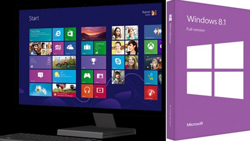 2012 kam Windows 8 mit einem radikalen Redesign. Nur wenige User hatten Freude mit dem Kachel-UI. (Bild: Microsoft)