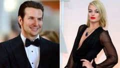 Bradley Cooper soll sich Margot Robbie geangelt haben. (Bild: APA/EPA/PAUL BUCK, APA/MIKE NELSON)