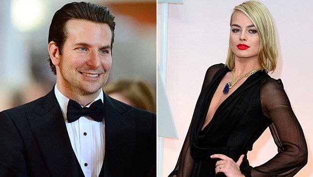 Bradley Cooper soll sich Margot Robbie geangelt haben. (Bild: APA/EPA/PAUL BUCK, APA/MIKE NELSON)