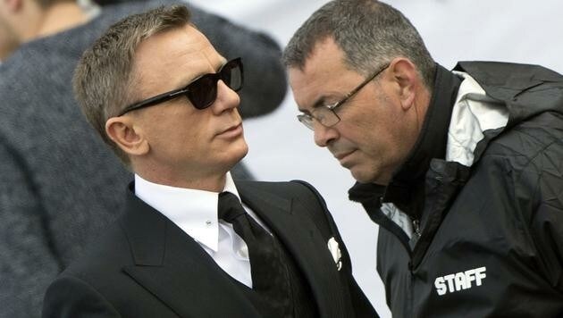 Daniel Craig bei Dreharbeiten in Rom (Bild: AFP/TIZIANA FABI)