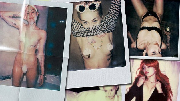 Auf Instagram versorgt Miley ihre Fangemeinde mit pikanten Fotos. (Bild: instagram.com/mileycyrus, instagram.com/vmagazine)