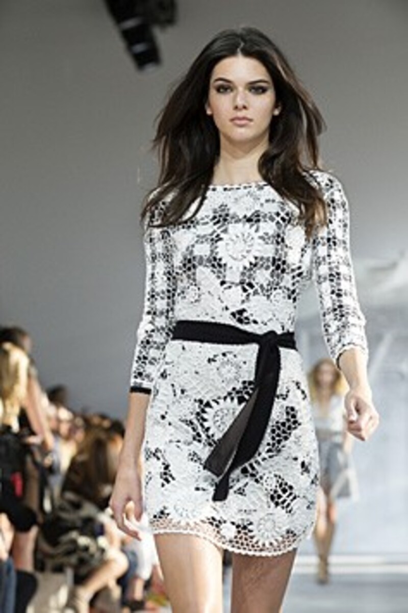 Kendall Jenner lief auf der New York Fashion Week auch für Diane Von Furstenberg. (Bild: AP)