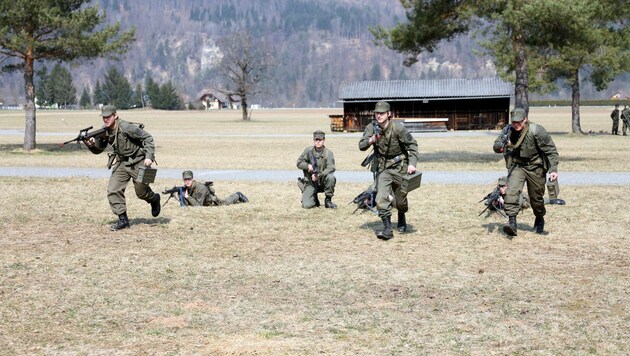 Ein Schwerpunkt der Übung war die Gefechtsdienstausbildung (Bild: Militärkommando Kärnten)
