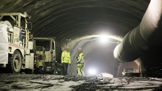 Wednesday morning there was an accident at the BBT construction site (archive photo). (Bild: Christof Birbaumer/Kronenzeitung, Krone KREATIV)