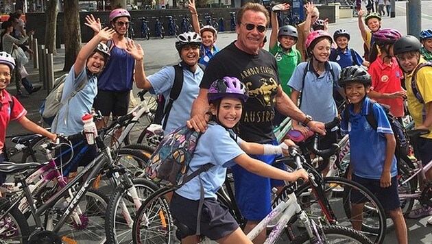 Kurz vor dem Zwischenfall postete Arnie noch dieses Bild auf Instagram. (Bild: instagram.com)
