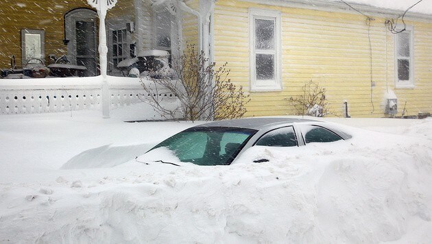 Boston hat mit den Schneemassen zu kämpfen. (Bild: AP)