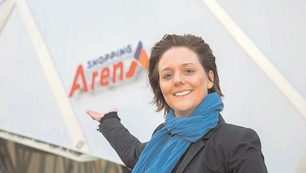 Sabine Gabl, Center-Managerin der früheren SCA, freut sich auf die Einweihung der Arena. (Bild: Franz Neumayr)