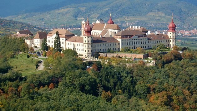 Das Benediktinerstift Göttweig in Niederösterreich (Bild: Benediktinerstift Göttweig, Luftbild von Arcomonte26)