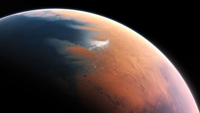 This is what Mars might have looked like around four billion years ago. (Bild: ESO/M. Kornmesser)