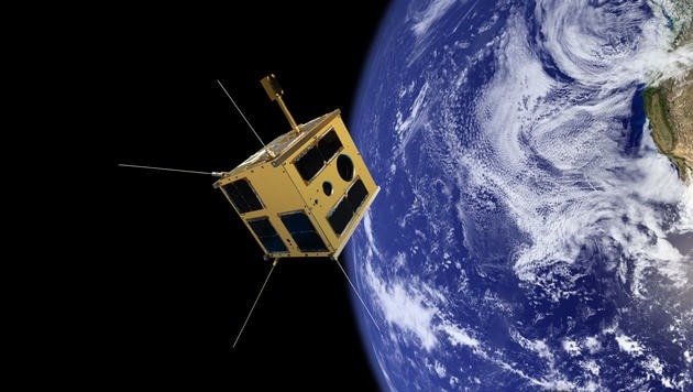 Nach dem TUGSAT-1 (Foto) baut die TU Graz jetzt den nächsten Satelliten. (Bild: TU Graz)