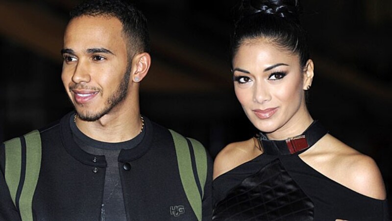 Lewis Hamilton und Nicole Scherzinger (Bild: EPA)