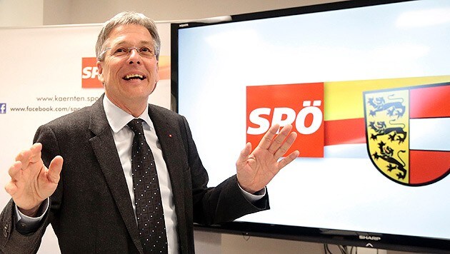 "Wir haben gezeigt, dass wir die Partei auf Gemeindeebene sind": SPÖ-Landeshauptmann Peter Kaiser (Bild: APA/GERT EGGENBERGER)