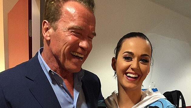 Arnold Schwarzenegger und Katy Perry in Wien (Bild: instagram.com/schwarzenegger)