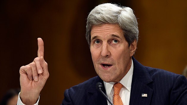 Moskau habe ihm mehrfach "ins Gesicht gelogen": US-Außenminister John Kerry (Bild: AP)
