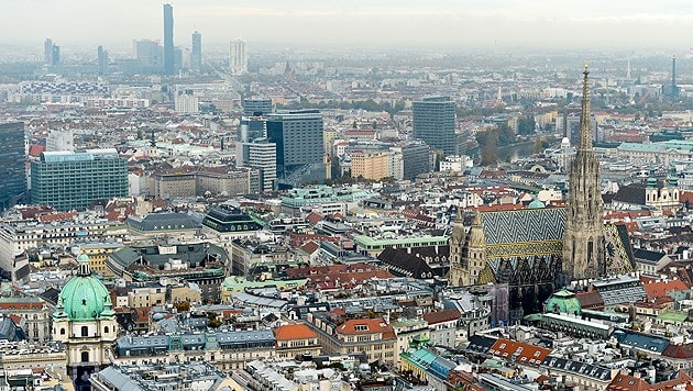 Blick über Wien (Bild: APA/HERBERT NEUBAUER)