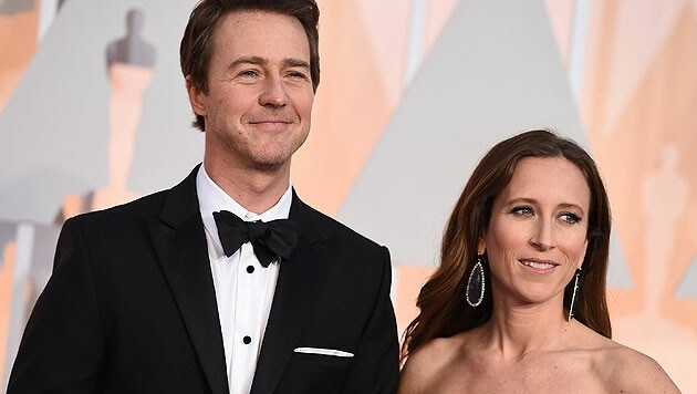 Edward Norton und Shauna Robertson (Bild: AP)