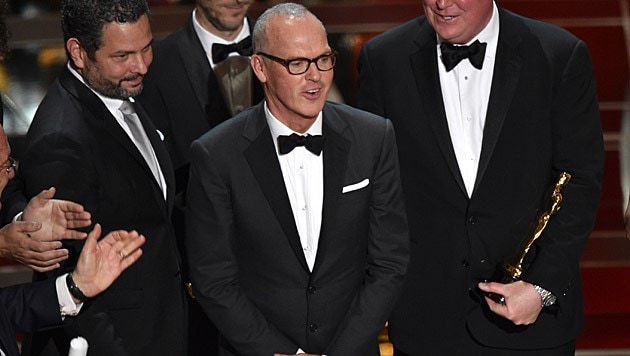 Michael Keaton ging zwar leer aus, "Birdman" bekam aber den Oscar als "Bester Film". (Bild: John Shearer/Invision/AP)